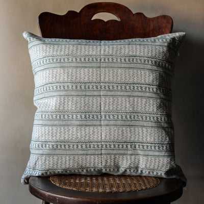 Kampala Celadon linen cushion 50x50cm