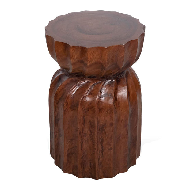 Twisted Scalloped Accent Table