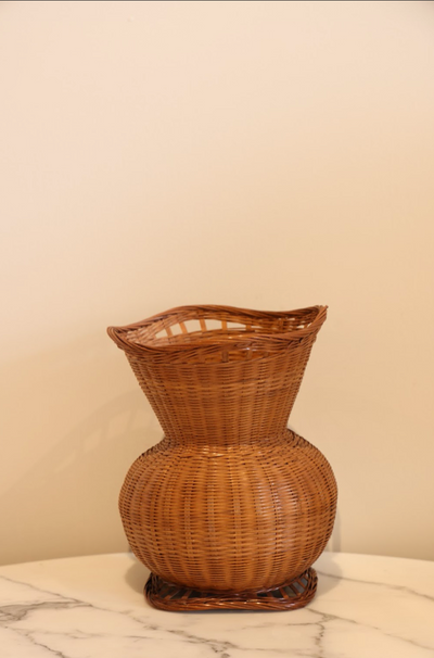 Vintage Wicker Vase