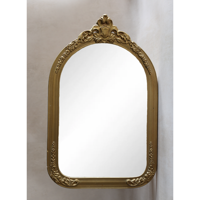 Vintage Brass Frame Mirror