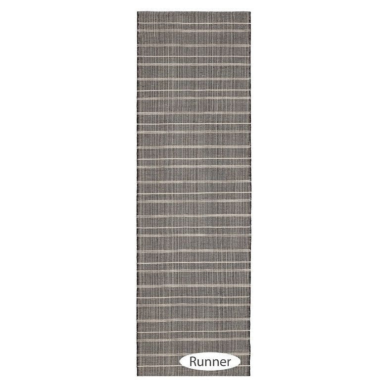 Samson Black Handwoven Indoor/Outdoor Rug