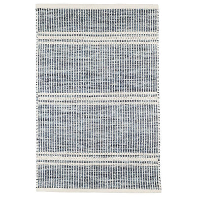 Malta Blue Handwoven Wool Rug