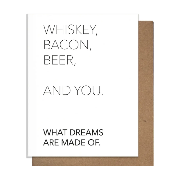 Whiskey and You - Love Card