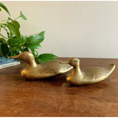 Vintage Brass Ducks