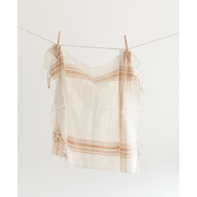Cabin Hatch Cotton Hand Towel - Natural with Beige