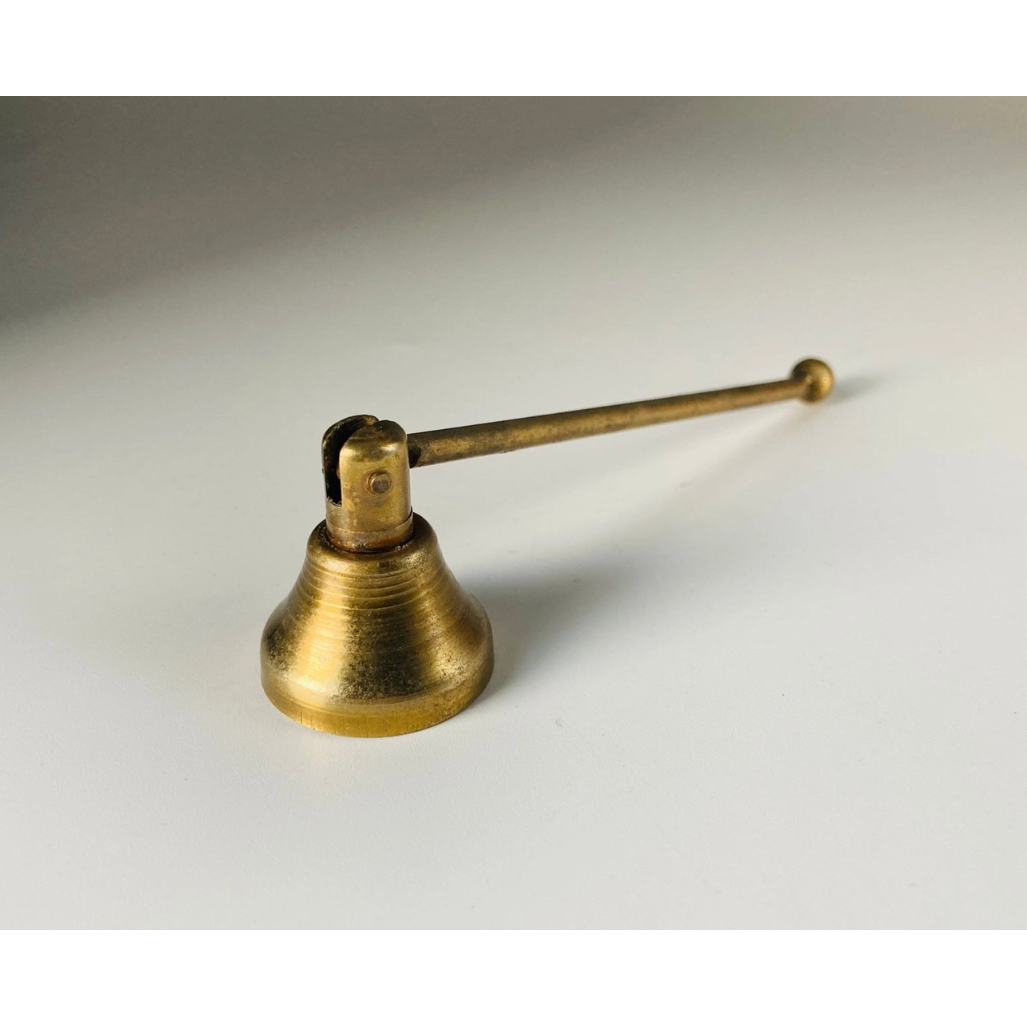 Mini Antiqued Brass Candle Snuffer