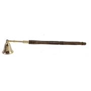 Wooden Handle Brass Candle Snuffer