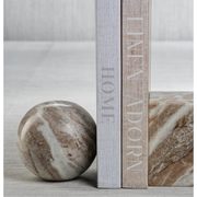 Arabescato Marble Bookend - Ball