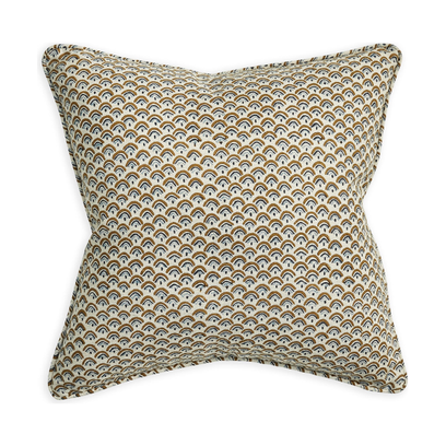 Edo Tobacco Linen Pillow - 20