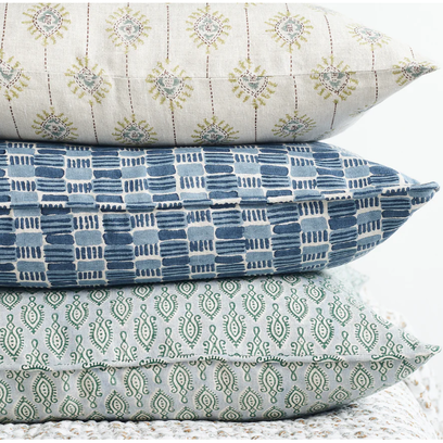 Malabar Byzantine Linen Pillow - 20