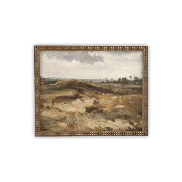 11" x 14" Framed Canvas Desolate Landscape Art