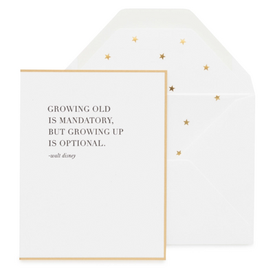 Growing Up Is Optional Card