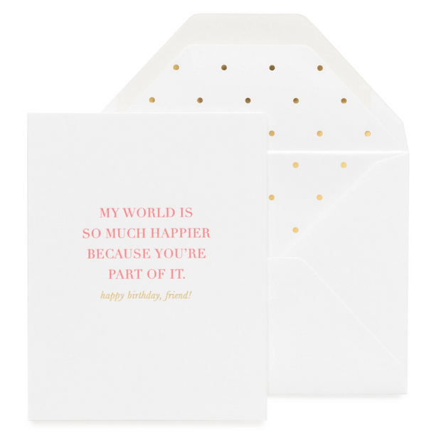 My World Is Happier Card