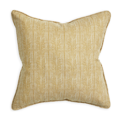 Balos Saffron Linen Pillow - 20