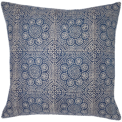 Wisteria Indigo Pillow - 22