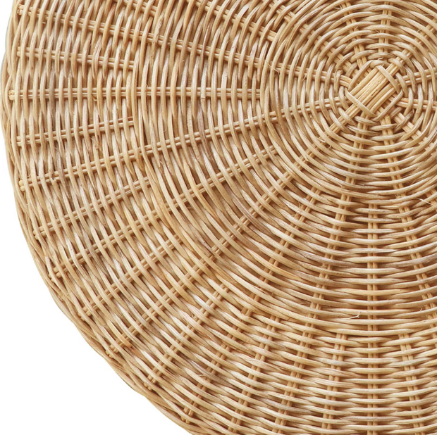 Bonnie Rattan Scalloped Side Table