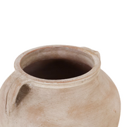 Clay Vase With Handles - Grey