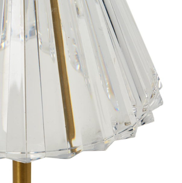 LED Cordless Table Lamp with Acrylic Shade