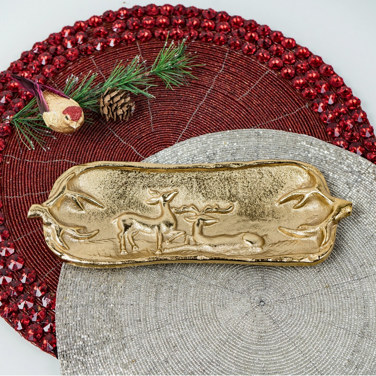 Golden Deer Tray