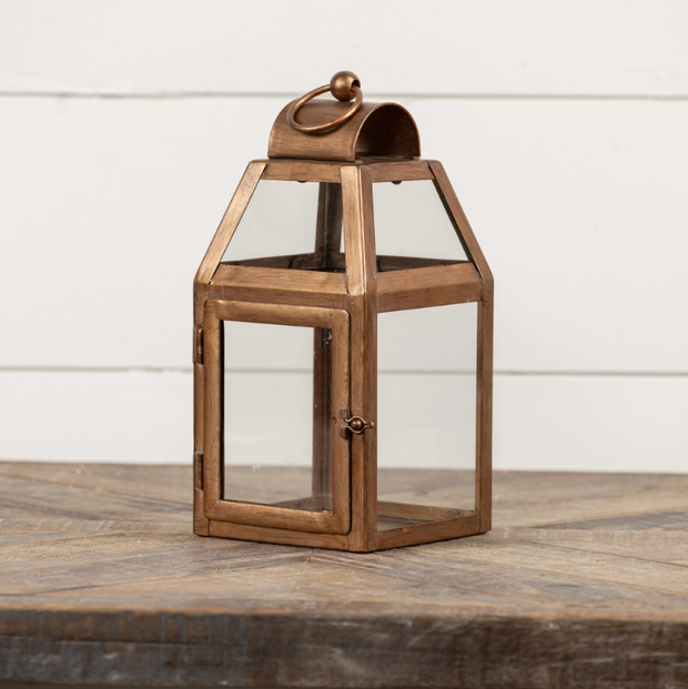 10.25" Copper Lantern