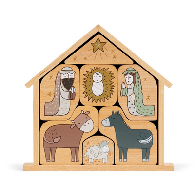 Wood Puzzle Nativity Set