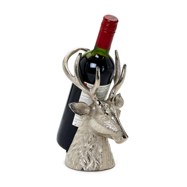 Silver Stag Bottle Holder