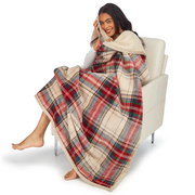 Tartan & Sherpa Double-Sided Throw Blanket 50x60