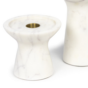 S/2 - Klein Marble Candle Holder Set