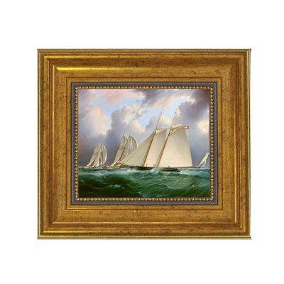 Hms Orion Oil Painting Print Reproduction On Canvas - 5" x 6"