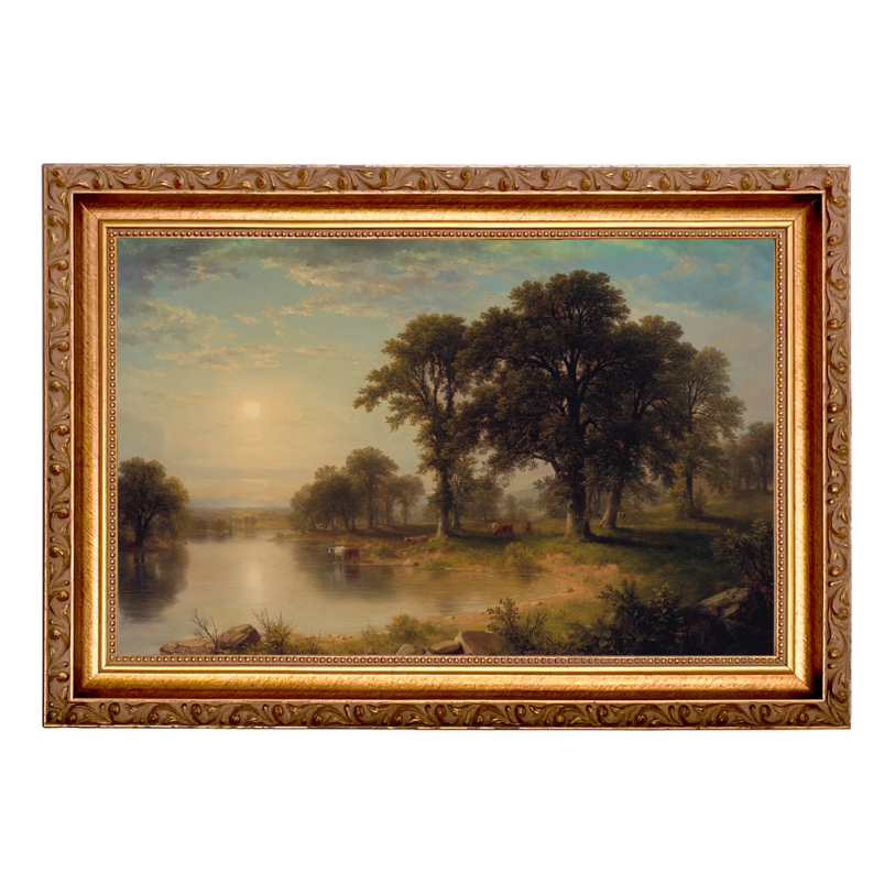 Summer Afternoon By Asher Durand Painting Print On Canvas - 7