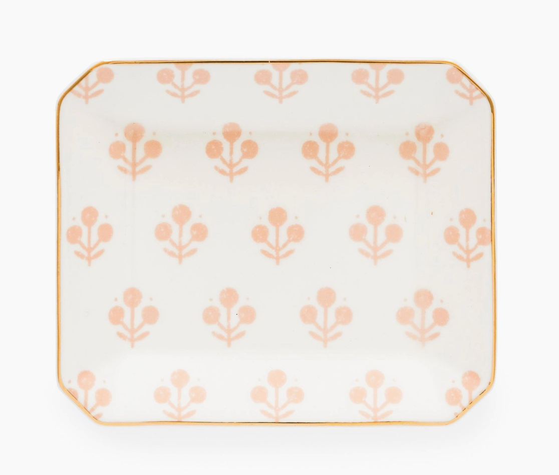 Rose Floral Trinket Tray