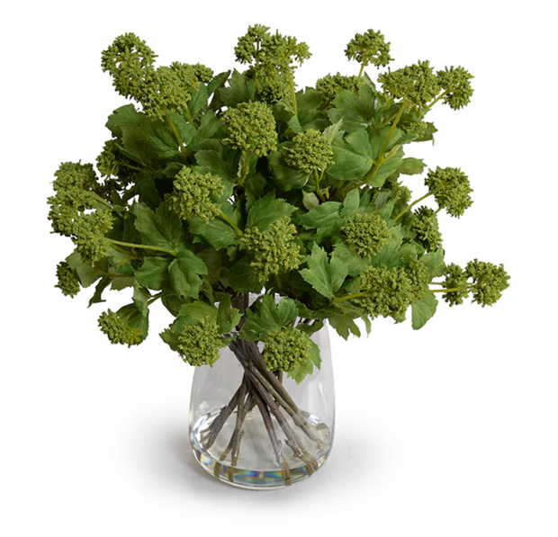 Viburnum Bouquet in Glass 15"H