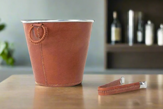 Mendoza Leather Ice Bucket