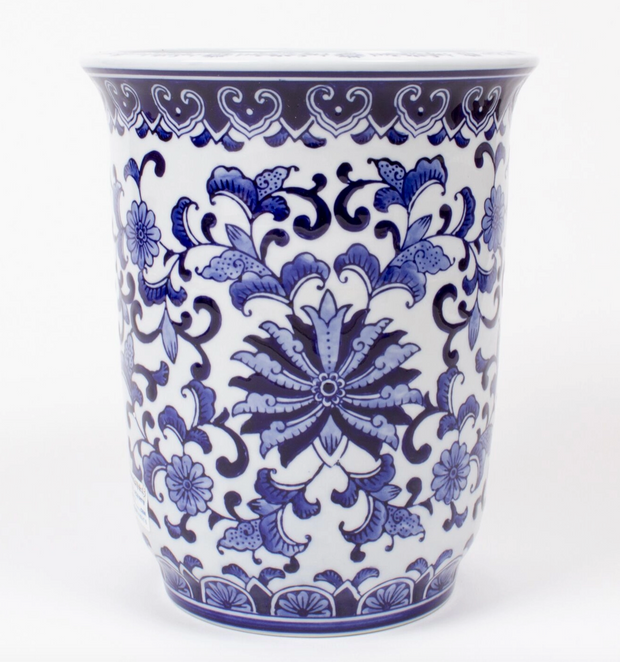 Blue Chinoiserie Planter- Large