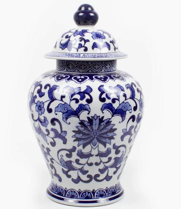 Blue Chinoiserie Ginger Jar - Extra Large