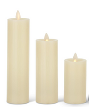 Ivory Wax Slim Luminara Indoor Candles