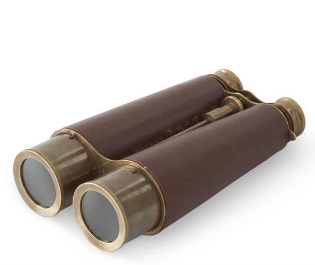 Brass & Brown Vegan Leather Binoculars