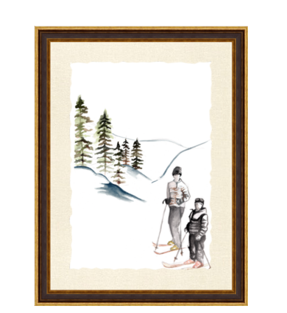 Sketched Skiers 4
