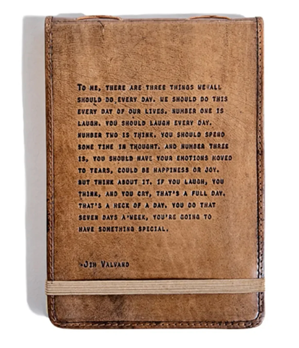Large Jim Valvano Leather Journal