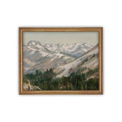 8" x 10" Mountain Valley Framed Canvas Art