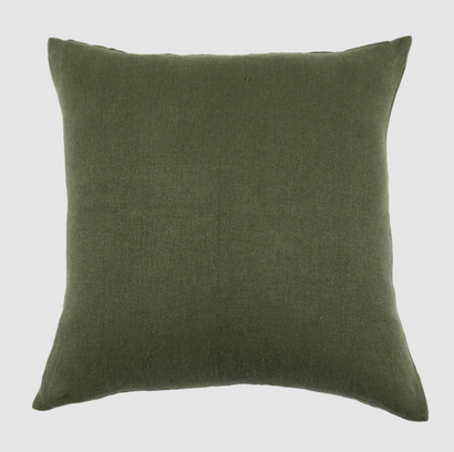 Anika Solid Olive Pillow