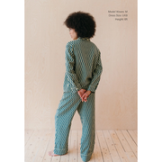 Cotton Pajamas in Green Checkerboard