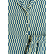 Cotton Pajamas in Green Checkerboard