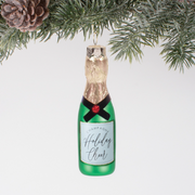 Holiday Cheer Champagne Boxed Glass Ornament