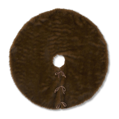 Brown Faux Fur Tree Skirt