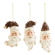 Pinecone Santa Head Ornament