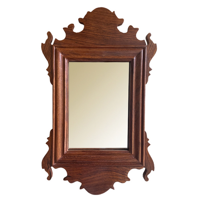 11" Wood Colonial Style Chippendale Mirror