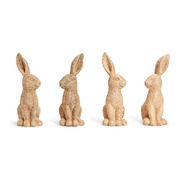 Rattan Weave Pattern Easter Bunnies Assorted