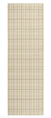 Hallie Plaid Khaki Washable Rug