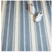 Bowman Stripe Blue Washable Rug